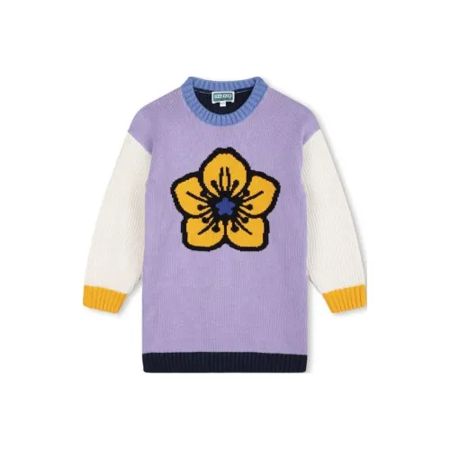 KENZO Платье SS24 Лаванда Фиолетовый Детский