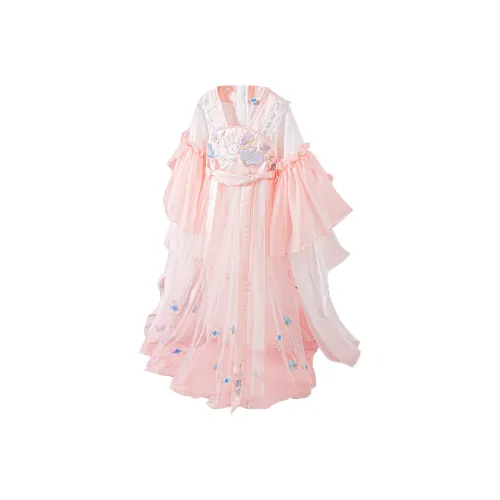 SHIYUEMAMI Crystal Rose Розовый Kids Ханьфу