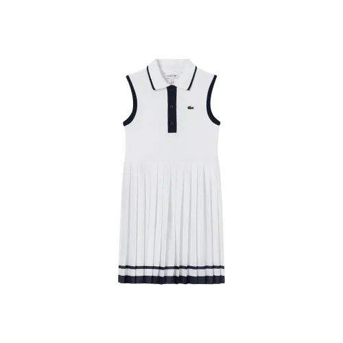 Платье LACOSTE Collaboration SS25 Белый Темно-синий Комбинированный Дети 3-7 лет
