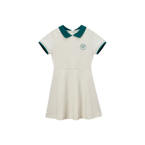 New Balance Детское платье дошкольное цвет слоновая кость