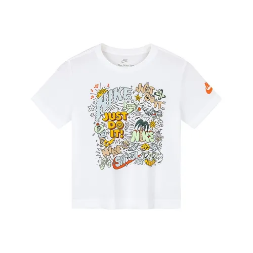 nike T-рубашка Чисто белый для детей 3-7 лет
