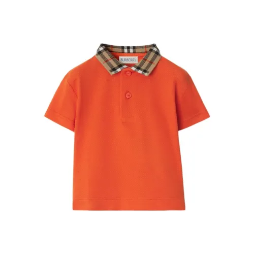 Burberry T-рубашка оранжевого цвета для малышей и детей дошкольного возраста