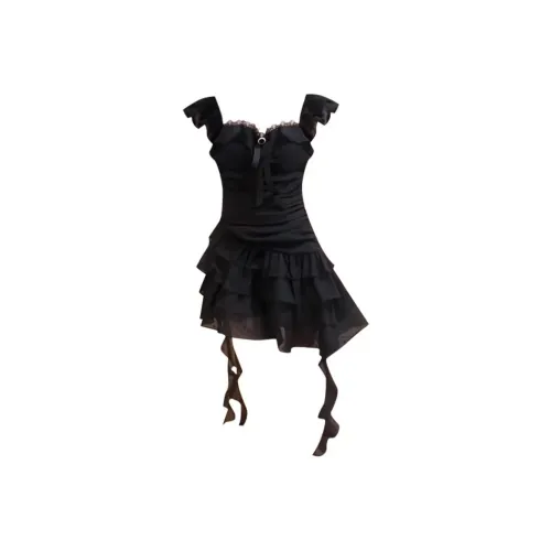 PLAY BUSH Черные Женские Слиплатья