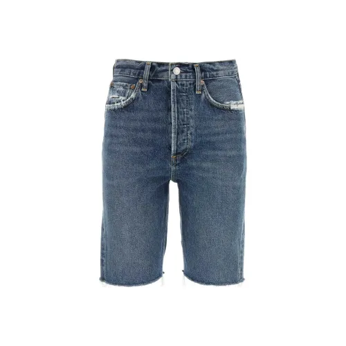 AGOLDE Джинсовые шорты Женские Blue