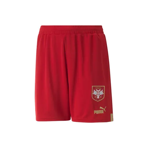 PUMA Serbia Детская одежда Serbia 22 23 Replica Шорты Юность Шорты Детский Красный