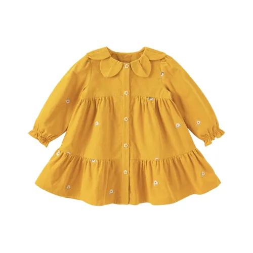 DAVE BELLA Платье Детское Абрикосово-Желтое