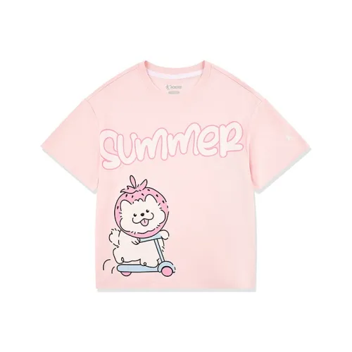 QIAODAN T-рубашка Oriole розовая для подростков