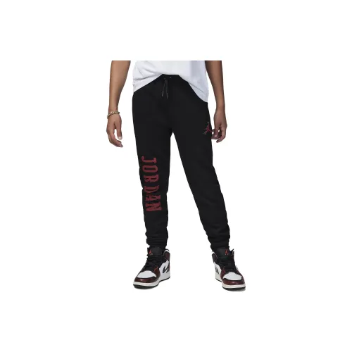 Jordan MJ Essentials Member Флисовые брюки Вязаные Тренировочные штаны Детские Черные