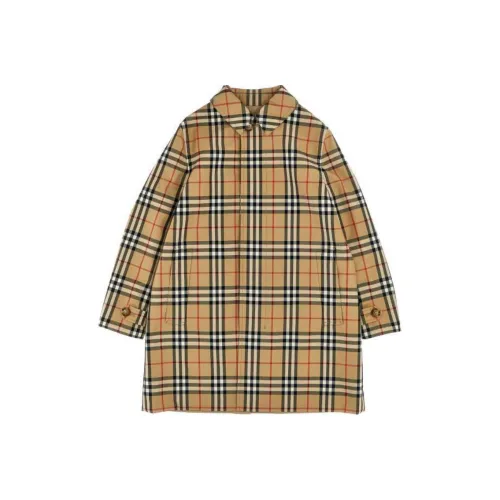 Burberry Желтое Kids Шерстяное пальто