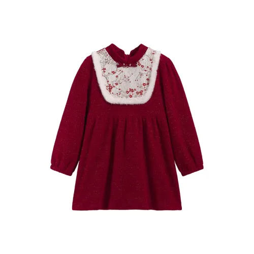 QQDuck Платье Бордового цвета Подростки
