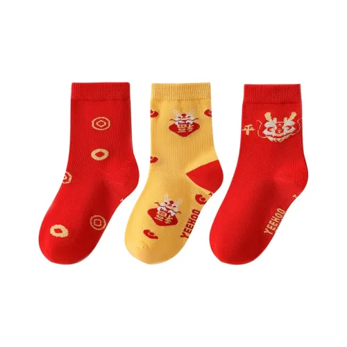 YeeHoO Новогодний Melange Kids Носки