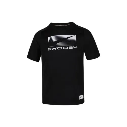 NIKE Swoosh Черный Детские Т-рубашки