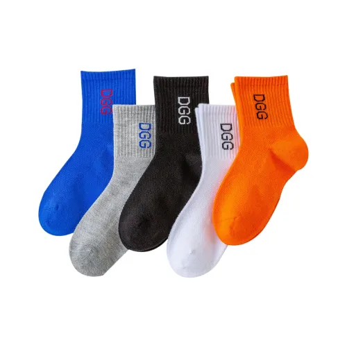 Top Melon DGG Однотонные Сетчатые носки Come В ПЯТИ парах Унисекс Носки