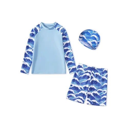 La Chapelle Повседневная спортивная одежда Светло-синий [Включает шапочку для плавания] Дети 3-7 лет