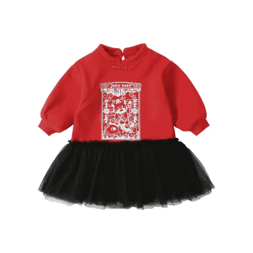 JELLYBABY Платье Красное для детей 3-7 лет