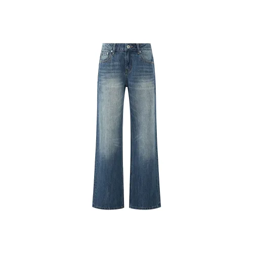 EVISTUB Промытый синий Женские Джинсы