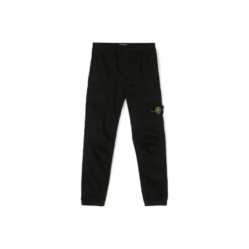 STONE ISLAND Черные Kids Тренировочные Брюки