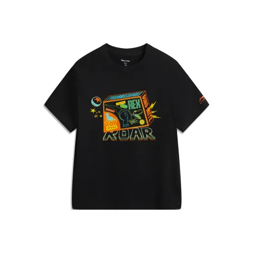 LINING YOUNG x DISHINIWANJUZONGDONGYUAN LIANMINGKUAN Sports Life Collection T-Shirt SS25 Черный Детский