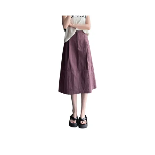 SITOL Джинсовые короткие юбки Женские Фиолетовый