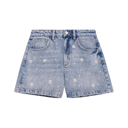 Maje Синие Женские Джинсовые Шорты
