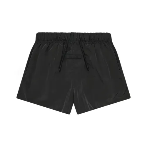 Fear of God Essentials SS24 Drop2 Kids Crinkle Нейлон Бег Короткий Kids Шорты Детский Глубокий черный Глубокий черный