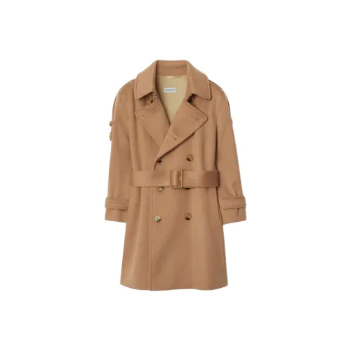 Burberry Однотонный Стандартное издание Нейлон Пальто Весна-осень Детский Абрикос