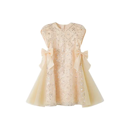 YUANYUAN GIRL Платье Year of the Dragon series Шампанское Дети 3-7 лет