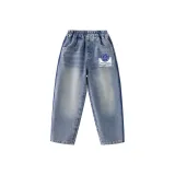 Износостойкий, прочный, мягкий, джинсы, Nubi, радость, смайлик