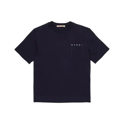 MARNI T-рубашка Морской синий Детская