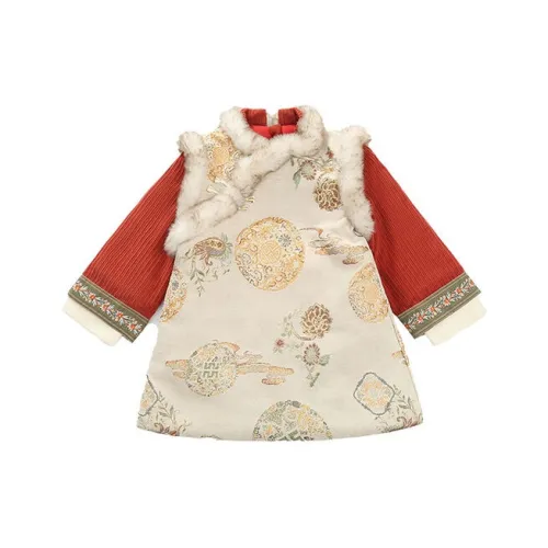 ЮЙЧЖАОЛИНЬ Костюм Танга Вермильон Лицо Дети 3-7 лет