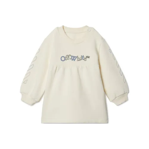 OFF Белое платье стандартный крой экрю для младенцев и малышей