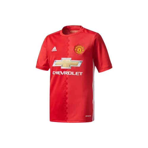 Adidas x Chevrolet MANCHESTER UNITED THEATRE OF DREAMS T-Shirt Natural Red Energy Red White Teenagers