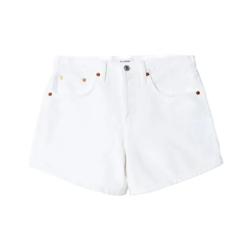 REDONE Джинсовые шорты Женские Белые