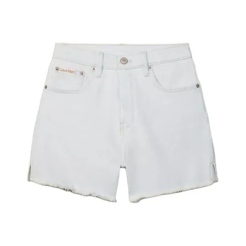 Calvin Klein Джинсовые шорты Женские Белые