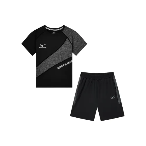 Mizuno Повседневная спортивная одежда для детей черный серый