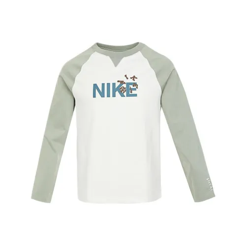 NIKE Зеленый/Белый Унисекс Футболка