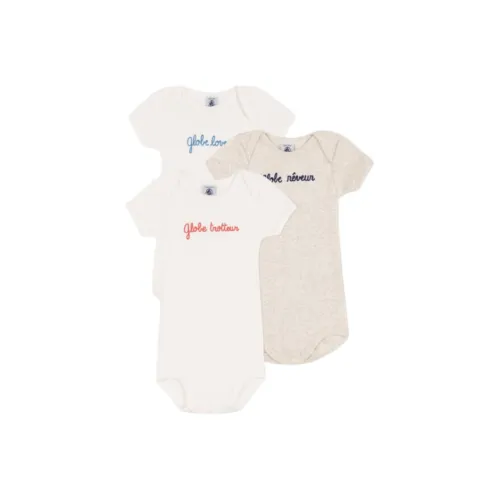 PETIT BATEAU 3 шт Белый + Белый + Светло-янтарный Детские Комбинезоны / Ползунки