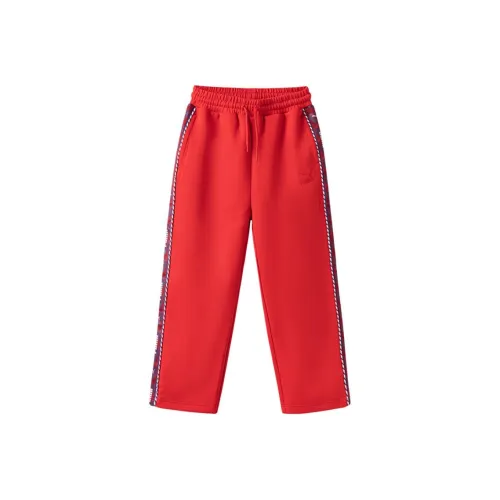 PUMA CNY Year of the Dragon Series Повседневные штаны Подростки Китай Красный