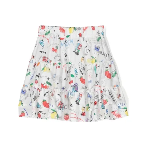 MSGM Белый Kids Юбки