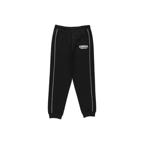 Wind And Sea Admiral Collaboration Черные Унисекс Вязаные Тренировочные Брюки