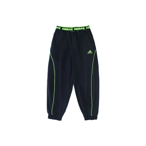 Детские Adidas Вязаные Тренировочные Штаны Черные