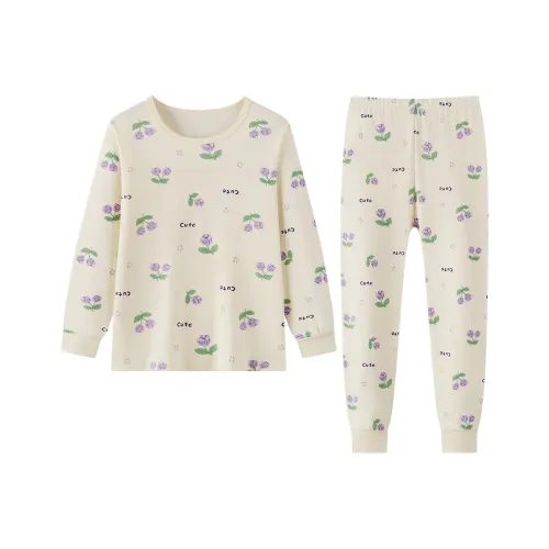 Deesha Комплект нижнего белья Milky Белый с принтом Full Фиолетовый Flowers для подростков