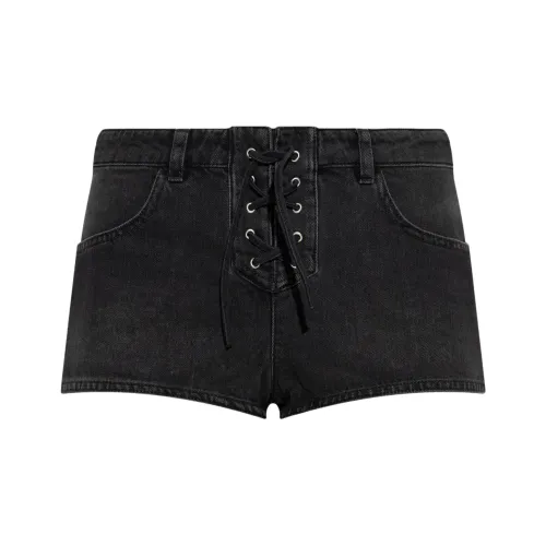 ISABEL MARANT Черные Женские Джинсовые Шорты