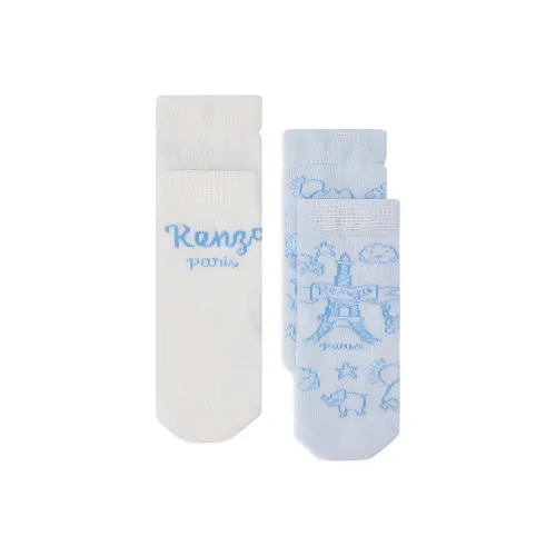 KENZO 2 шт Белый + Светло-синий Kids Носки