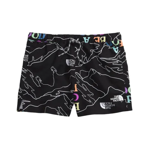 THE NORTH FACE KIDS Шорты Детские С принтом по всей поверхности Черные