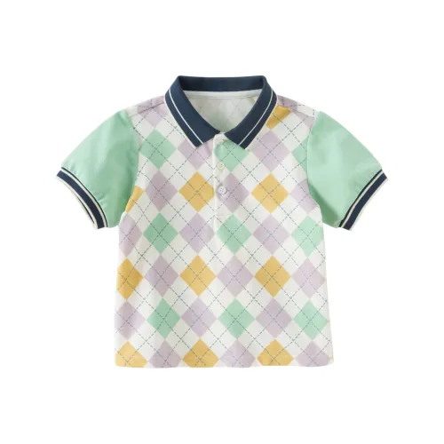 DAVE BELLA T-рубашка многоцветная клетка для детей 3-7 лет