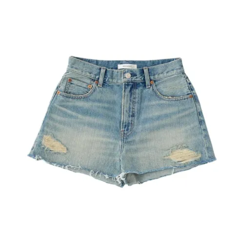 MOUSSY Джинсовые шорты Женские Светло-синие