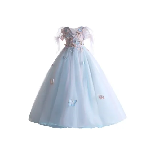 Jiao Ni Платье Розово-синий для детей 3-7 лет