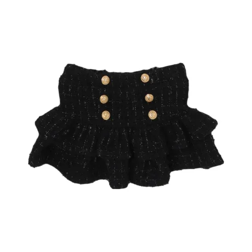 BALMAIN Однотонный Умеренный Юбка Детский