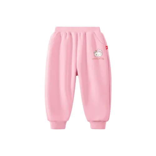 Детский Hello Kitty Вязаные Тренировочные Штаны 2024 Розовые